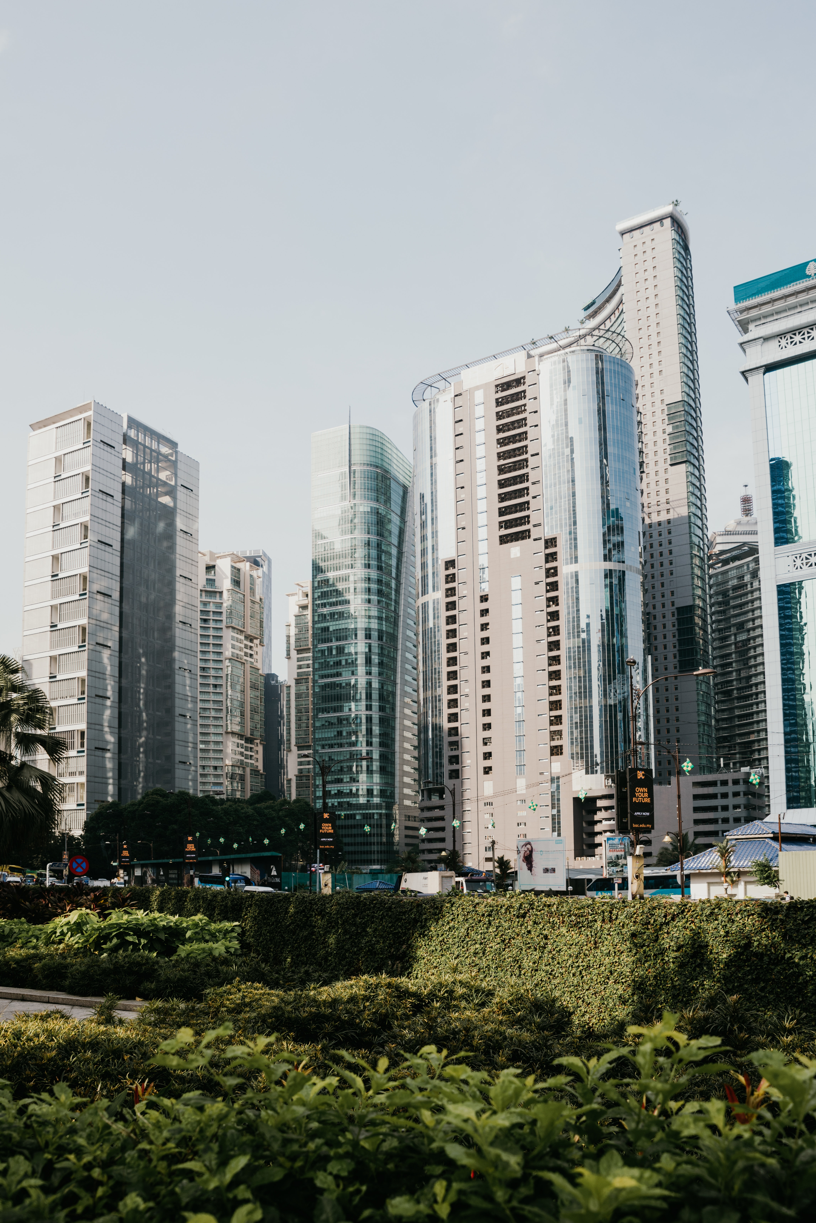 Modern buildings